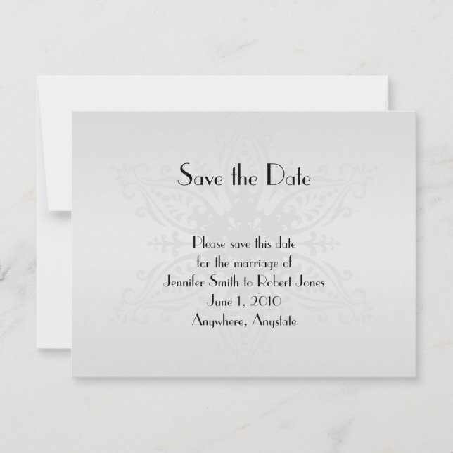 Winter Wonderland Wedding rettet das Datum Save The Date (Vorderseite)