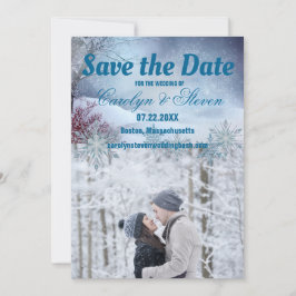 Winter Wonderland Wedding Save The Date