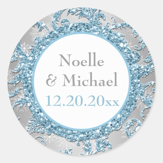 Winter Wonderland Wedding Sticker 5 (Vorderseite)
