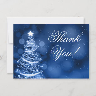 Winter Wonderland Weihnachts-Hochzeit Danke Notiz