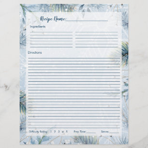 Winter Wonderland Weihnachts Rezept Binder Beilage Flyer