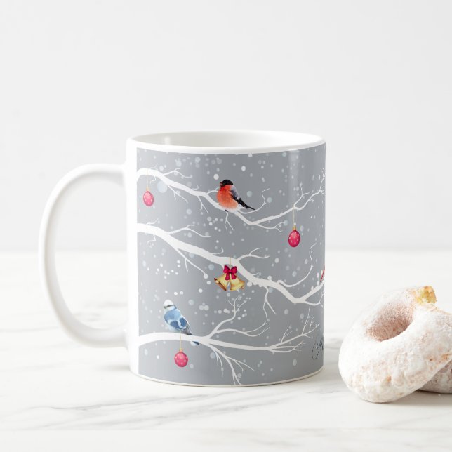Winter Wonderland Weihnachtsferien Kaffeetasse (Mit Donut)