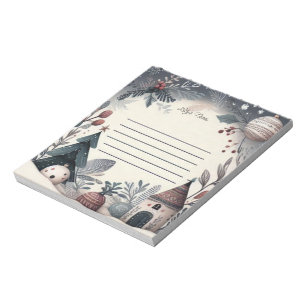Winter Wonderland Weihnachtslandschaft Notizblock