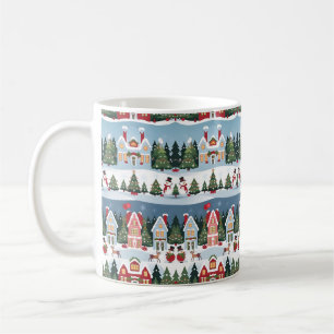 Winter Wonderland Weihnachtsmuster Kaffeetasse