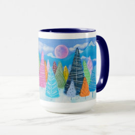Winter Wonderland Whimsiswald Kunst Tasse