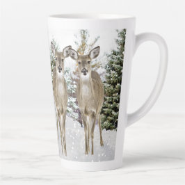 Winter Wonderland Whitetail Hirschweifen Milchtasse
