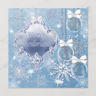 Winter Wonderland Winter-Ball-Einladungen Einladung