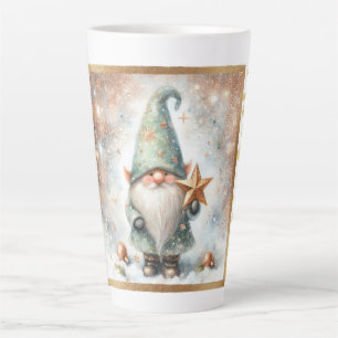 Winter Wonderland Wonderland Gnome Gold Snowflage Milchtasse