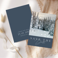 Winter Wonderland Woodland Snow Script Hochzeit