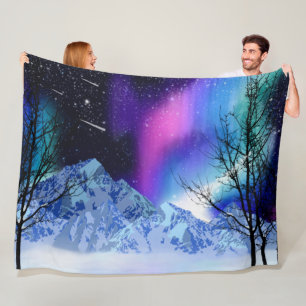 Winter Wonderlights Fleece Blanket
