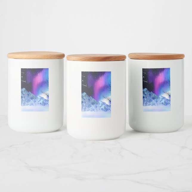 Winter Wonderlights Food Label Lebensmitteletikett (Flaschen)