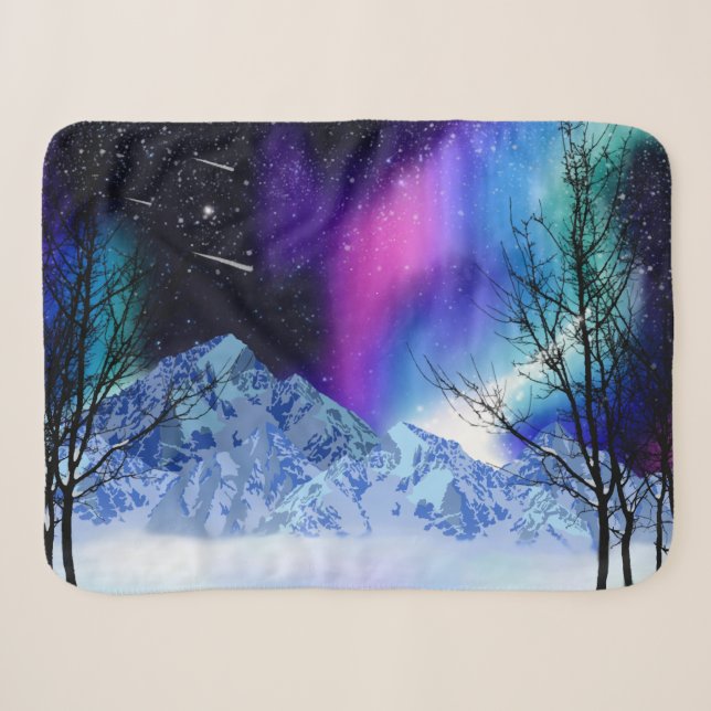Winter Wonderlights Sherpadecke (Vorderseite (Horizontal))