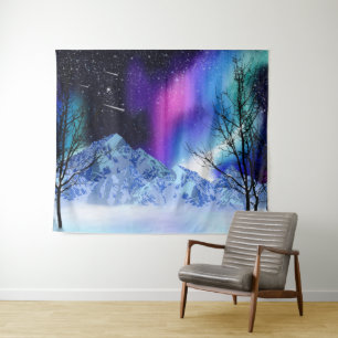 Winter Wonderlights Tapestry Wandteppich