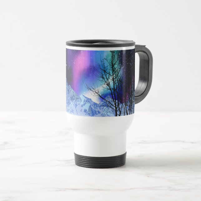 Winter Wonderlights Travel Mug Reisebecher (VorderseiteRechts)