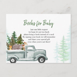 Winter Woodland Animal Books for Baby Postkarte