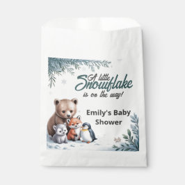 Winter Woodland Animals Baby Dusche Gefallen Beute Geschenktütchen
