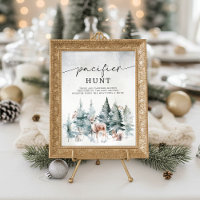 Winter Woodland Baby Cold Outdoor Schnuller Jagd