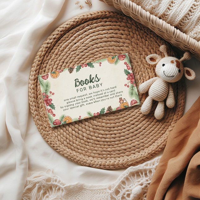 Winter Woodland Baby Shower Begleitkarte (Von Creator hochgeladen)