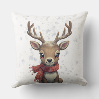 Winter Woodland Deer Pillow Kissen