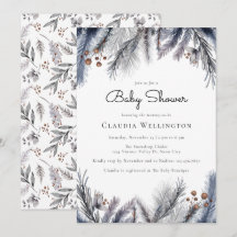 Winter Woodland Foliage Kinderdusche