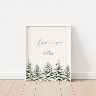 Winter Woodland Lieblingszeichen Poster