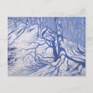 Winter Woodland near Courcheval 2008 Postkarte