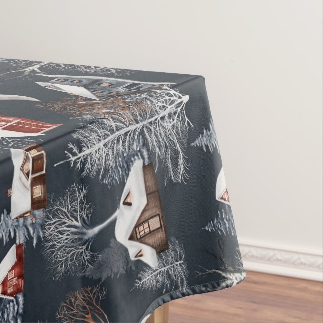 Winter Woodland Pattern  Tischdecke (Beispiel)