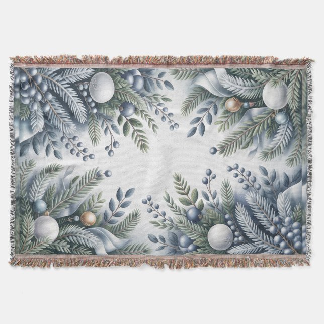 Winter Wreath Christmas Decke (Vorderseite)