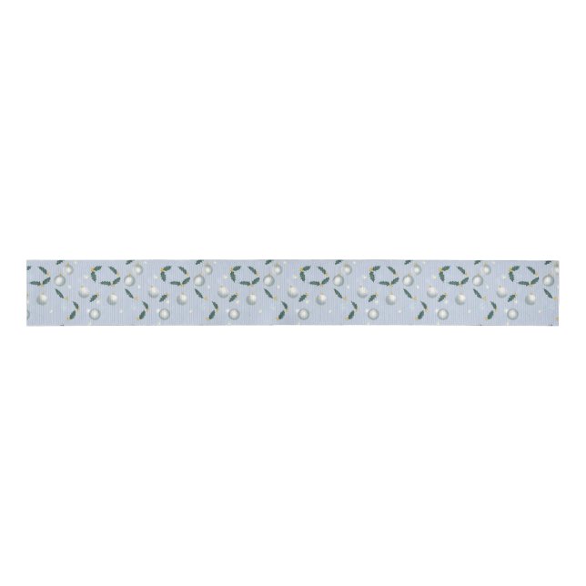 Winter Wreath Gift Wrap Ripsband (Vorderseite)