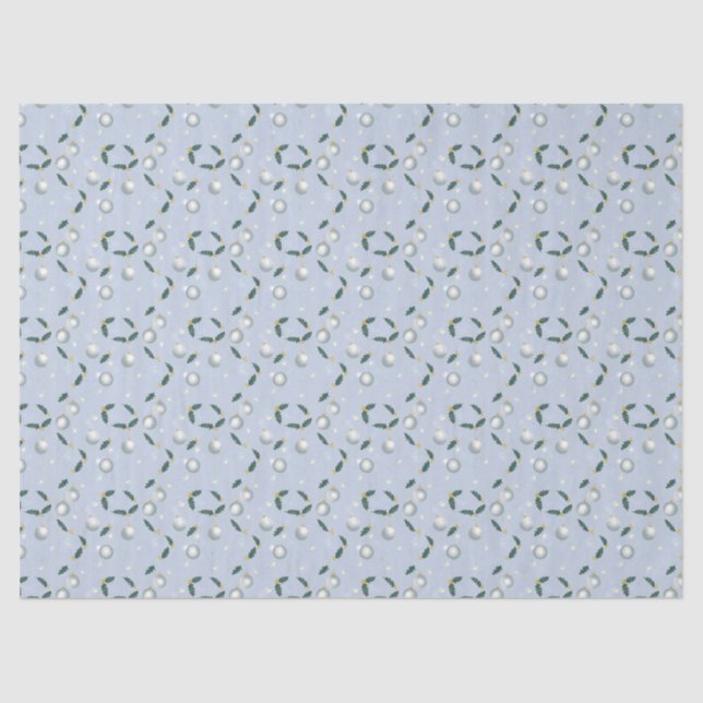 Winter Wreath Gift Wrap Seidenpapier (Vorderseite)