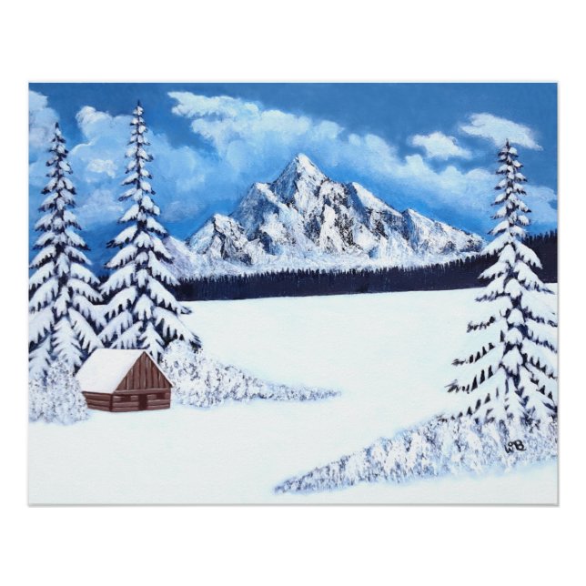 Winter-Wunder-Glanz Poster (Vorderseite)