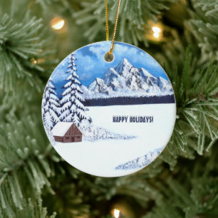 Winter-Wunder-Rundgang Keramik Ornament
