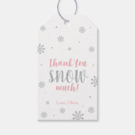 Winter Wunderland Danke Schnee viel Gefallen Tag Geschenkanhänger