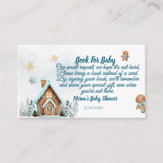 Winter-Wunderland Gingerbre-Bücher für Baby-Anfrag Begleitkarte