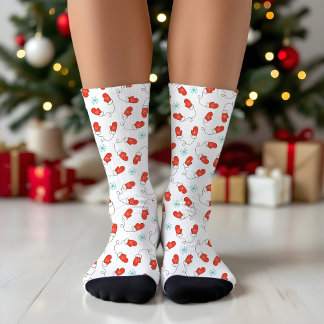 Winter-Wunderland-Handschuh-Muster Socken