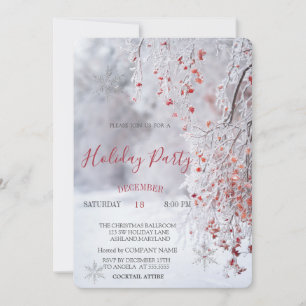 Winter Wunderland Landschaft Schnee Weihnachten Einladung