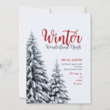 Winter-Wunderland-Probeessen-Einladungen, Hochzeit