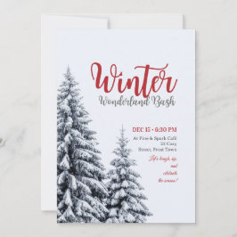 Winter-Wunderland-Probeessen-Einladungen, Hochzeit Einladung