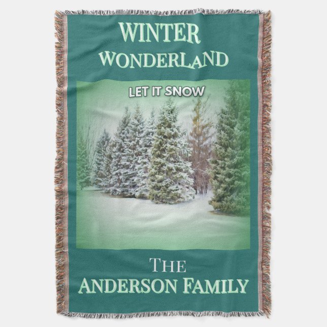 Winter-Wunderland Serenität Decke (Vorderseite Vertikal)
