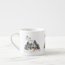 Winter-Wünsche Weihnachtsgeschenk für Home Decor T Espressotasse