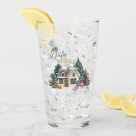 Winter wünscht glas