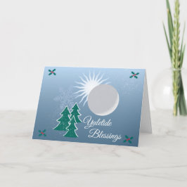 Winter Yuletide Saasons Gruß Karte