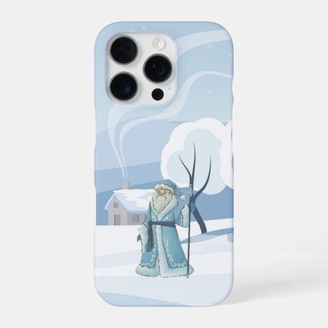 Winter-Zauberer – Schneemagie-Handyhülle iPhone Hülle (Rückseite)