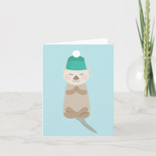 Winter-Zen-Feiertag Weihnachten Seeotter