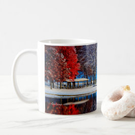 Winter zieht ein kaffeetasse