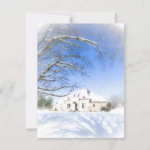 Winter Zuhause 2 Postkarte
