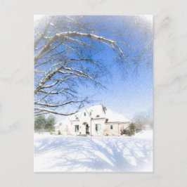 Winter Zuhause 2 Postkarte