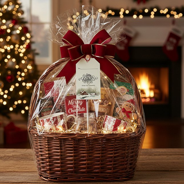 Winter Zuhause personalisiert Weihnachten Geschenkanhänger (Von Creator hochgeladen)