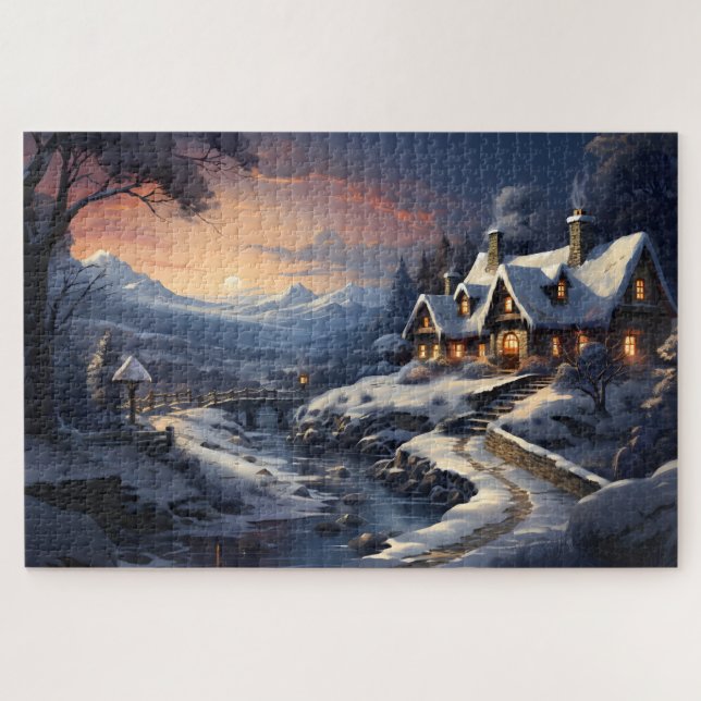 Winter Zuhause Puzzle (Horizontal)