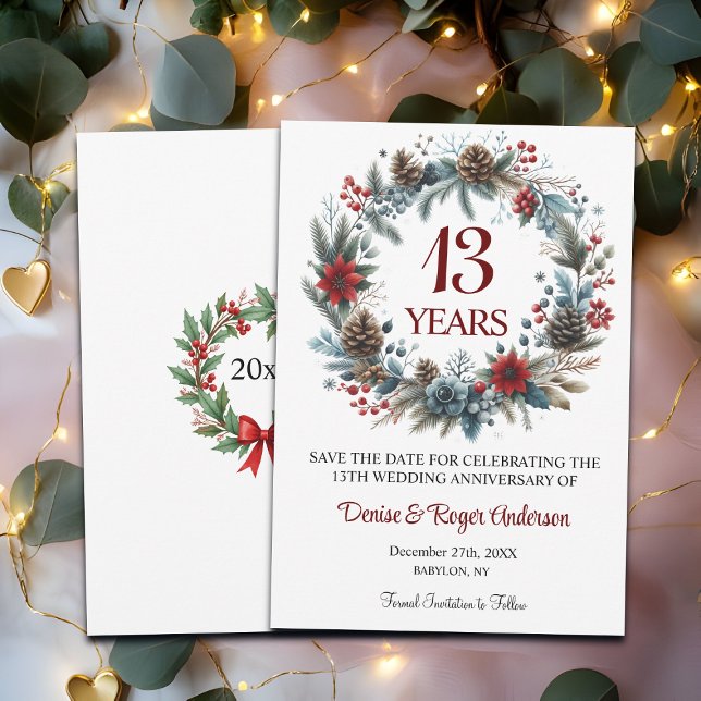 Winter zum 13. Hochzeitstag Save The Date (Von Creator hochgeladen)
